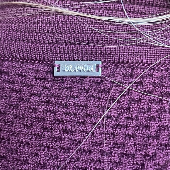 St. John Crew Neck Sweater - Metallic Knitwear, Clothing purple size P - Picture 9 of 14